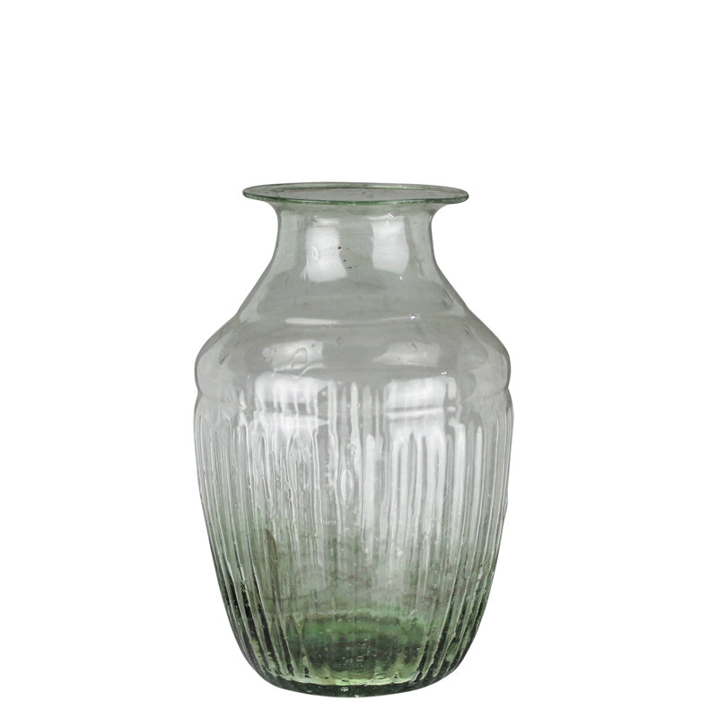 Ensemble de 3 vases en verre Matcha Pepper: 3,5 x 3,5 x 5,5, format moyen: 3,5 x 3,5 x 7,5