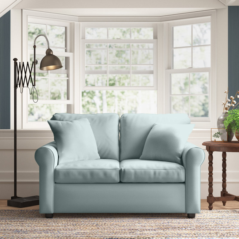 Warrington 60'' Upholstered Loveseat, Canvas Spa Sunbrella® Canvas