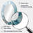 Silver Shimmer - Gray Modern Oval Wall Mirror-532467547