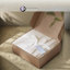 Premium King/cal King Linen Bedding Sets With Modern Double Flange Trim