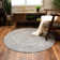 Ociuso Braided Black and White Farmhouse  Area Rug