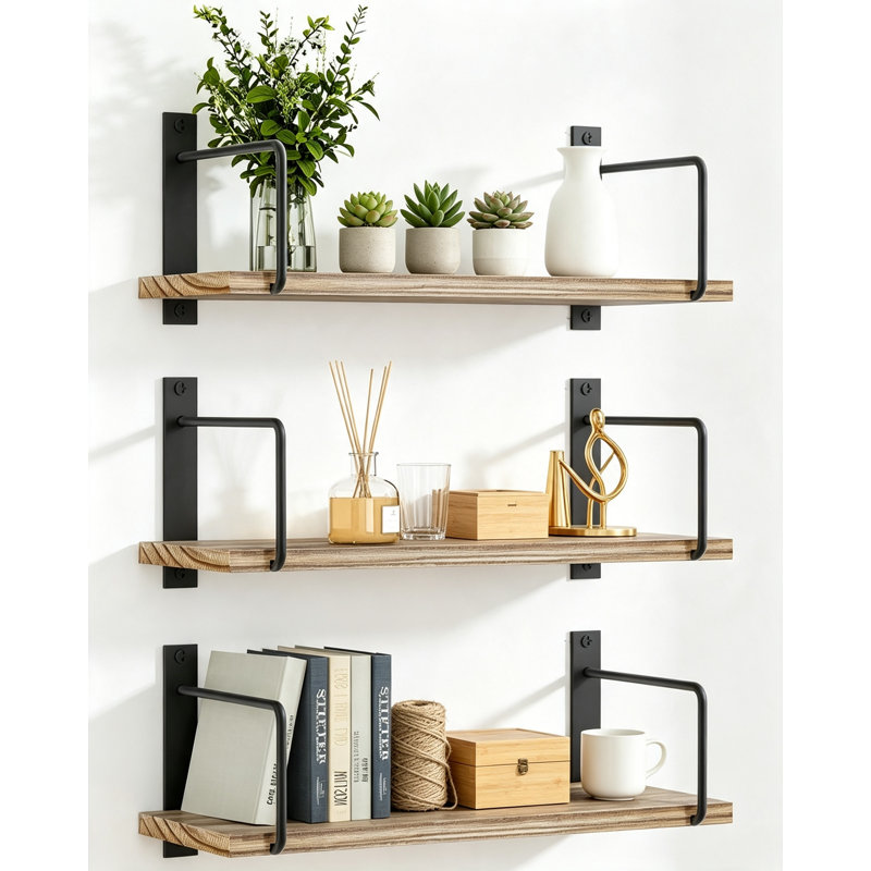 Paulownia Floating Shelf, Natural