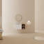 35,49 po Meuble-lavabo de salle de bain avec lavabo et charnière de porte - Fixation murale en céramique blanche à charnières à fermeture douce