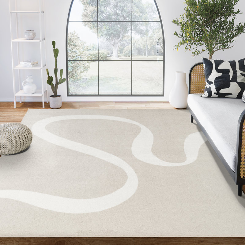 Abstract Rug, Rectangle 4' x 6'