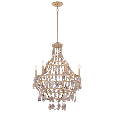 Leanne 6-Light Chandelier in Chandon by Breegan Jane