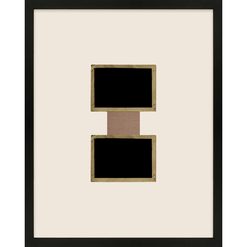 Column 1 Print by Eleni Psyllaki For Paradissi Digital Art, 50" H x 40" W  x 1.25" D, Black Framed