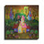  «Homestead With Golden Sunset» par Koday, art mural en métal, 12 po x 12 po-1245221313