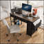 Bureau d'ordinateur de 47 pouces avec prise de courant, 7 tiroirs en tissu et grande poche latérale pour une utilisation et une organisation polyvalentes-332303004