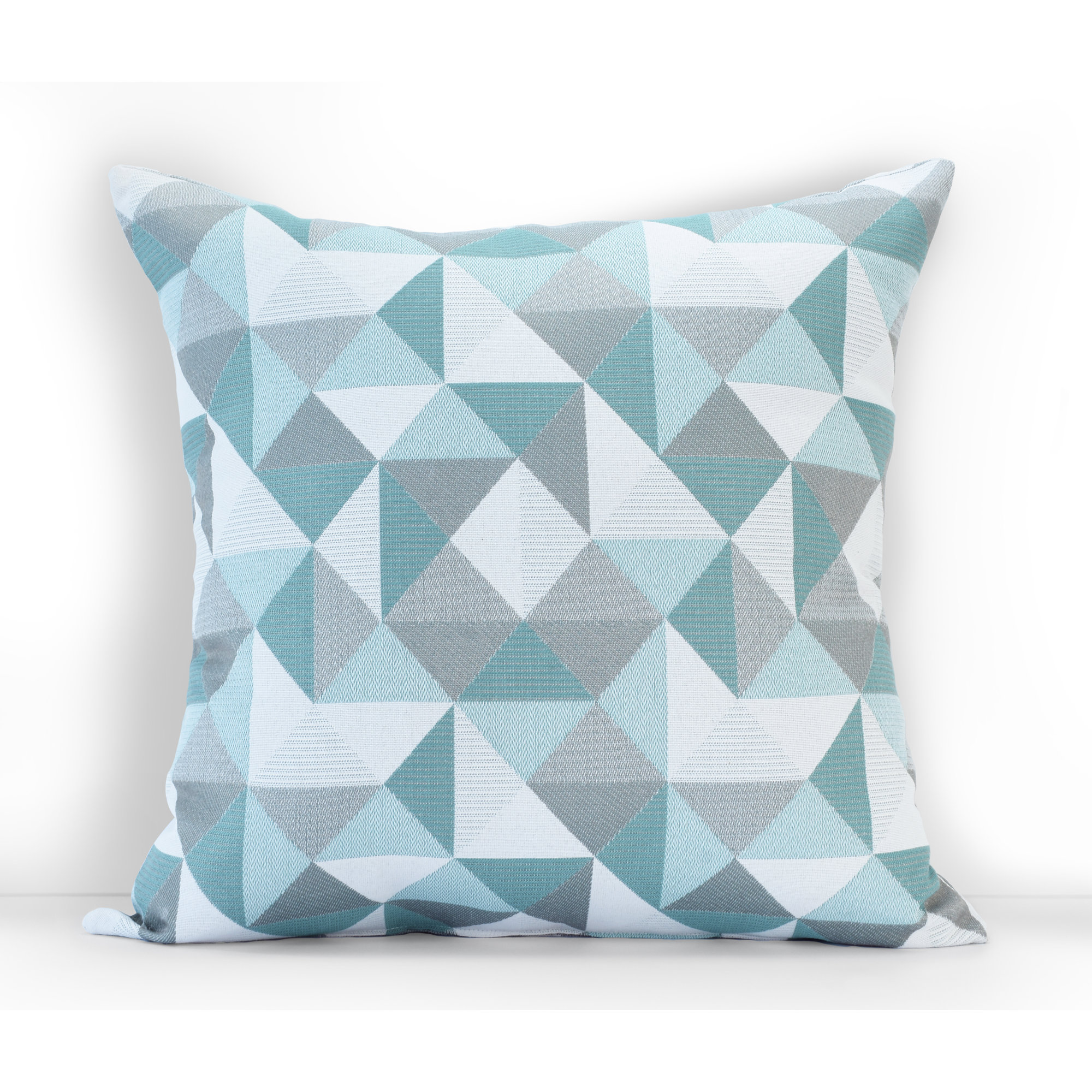 Pacifica Geometric Indoor/Outdoor Throw Pillow, 24" x 24", Ruskin Lakeside