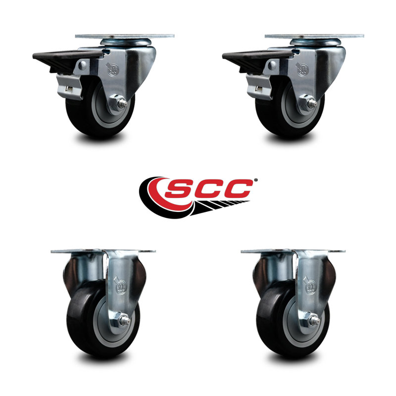 Polyurethane Caster, Black