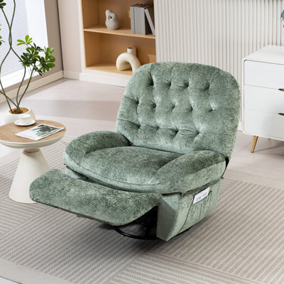 91cm Wide Velvet Swivel