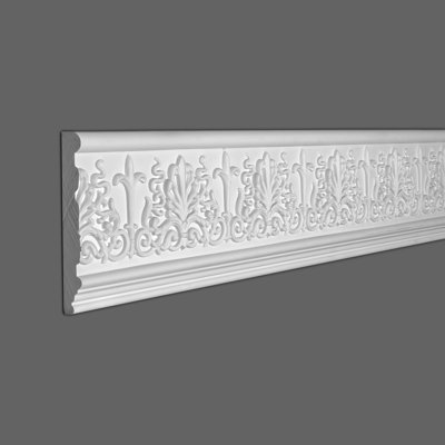 1 in x 7-1/16 in x 96 in Decorative Leaves Polyurethane Frieze Moulding Pro Pack 16 LF