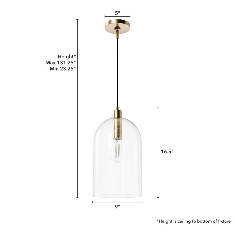 Lochemeade 1 - Light Single Cylinder Pendant