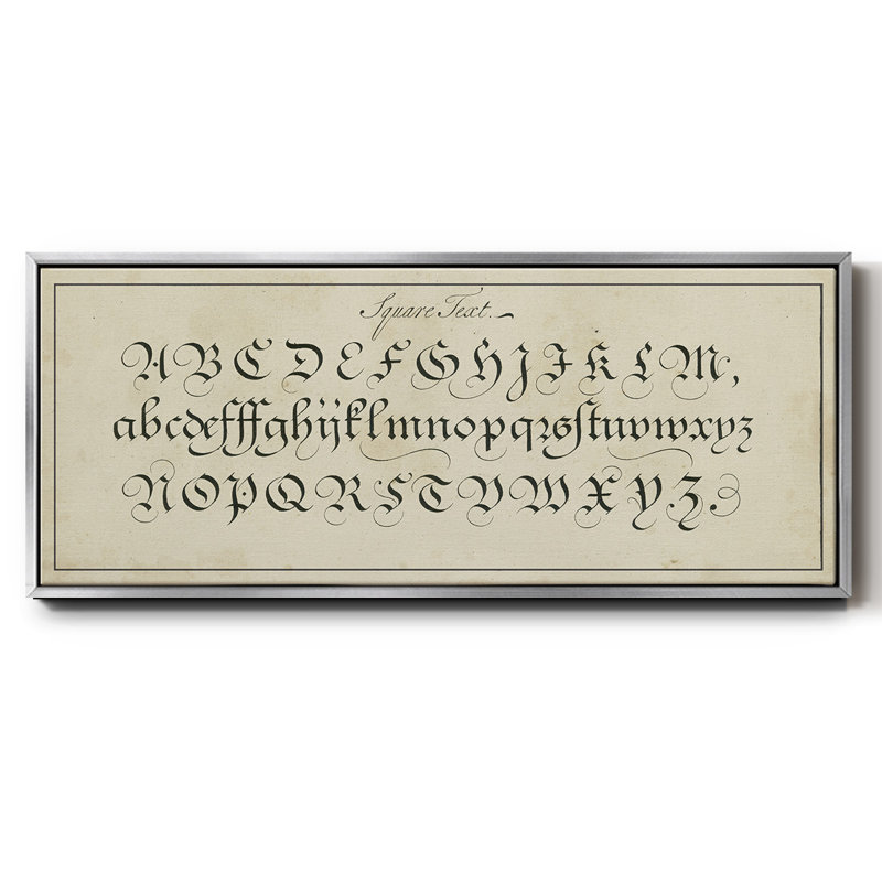 Manuscrit Sampleur III - Toile encadrée, H 8 po x l 20 po