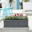 Barros Cedar Wood Raised Garden Bed Planter Box with Bottom Board, Drainage Holes and Liner-1941498708-1945248151