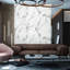 Papier peint à motif de marbre de luxe, revêtement mural réaliste en pierre texturée en relief 3D-94581310