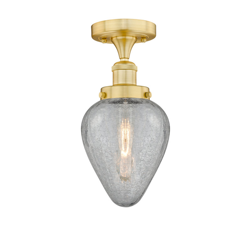 Plafonnier encastré en verre Ameet, Or satiné