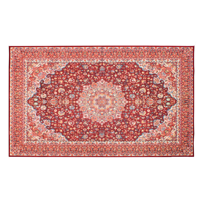 Kenya Ruby Performance Flatweave Washable Oriental Indoor / Outdoor Rug, Rectangle 3' x 5'