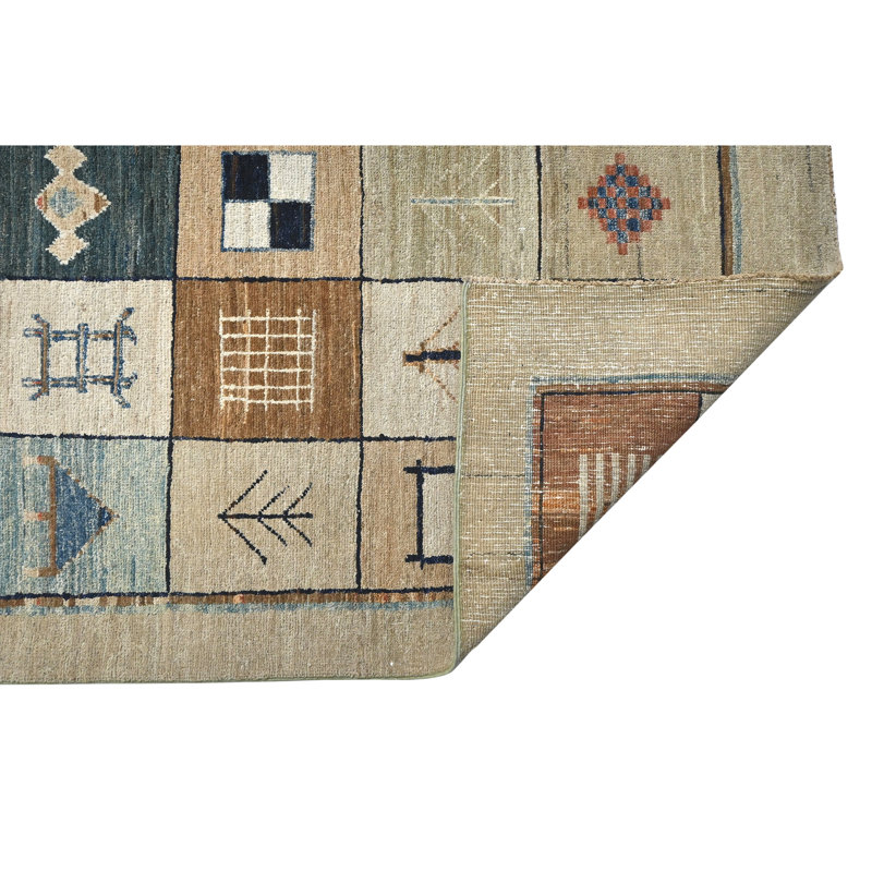 Hand-Knotted High-Quality Multi-Colored Area Rug