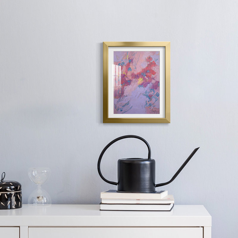 «Wish You Well» - impression encadrée, H 25,5 po x l 17,5 po, Doré