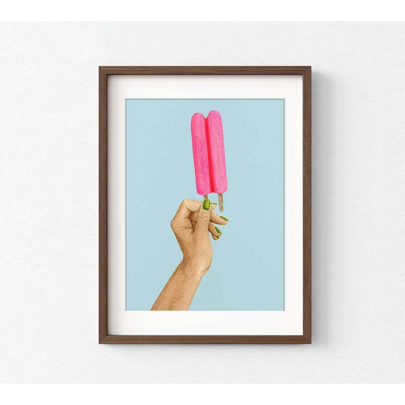 «Kyle Popsicle Summer I» par Grace Popp, impression d'affiche de Popsicle, impression d'art de crème glacée, art de Popsicle de cuisine, décor de maison d'été plage