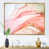 Toile avec cadre flottant or