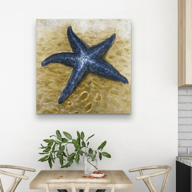 Beautiful starfish - 32"x32" art on canvas