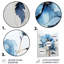 Décoration murale marguerite bleue I - fleur-1736796450