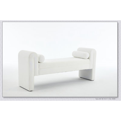 Banc de rangement de 60 pouces avec compartiment spacieux, parfait pour les chambres à coucher, les salons et les espaces d'activités.