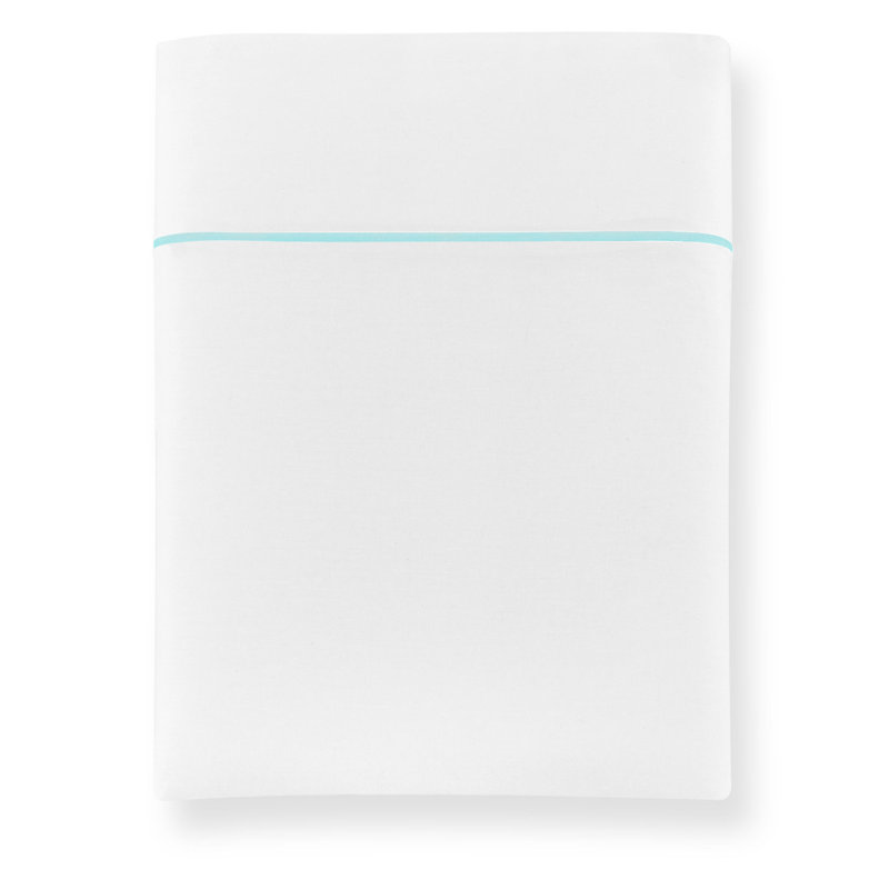 Soprano II 420 Thread Count 100% Cotton Sateen Flat Sheet, King, Linen