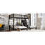Lits gainés d'espace avec rangement, lits jumeaux superposés en métal, pour maison familiale moderne-1550682008