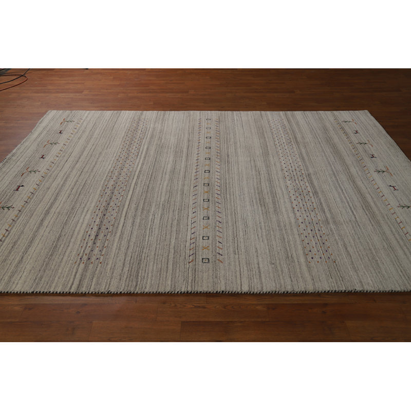 Striped Gabbeh Oriental Area Rug 6x9