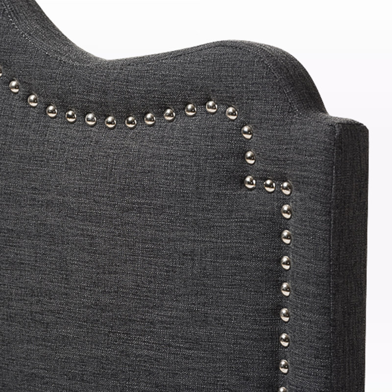 Arhaan Paskett Modern And Contemporary Headboard, Dark Gray, King