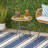 Orlando Outdoor Glass Top Faux Rattan Side Table,Tempered Glass Top End Table For Balcony Porch Deck-946064456