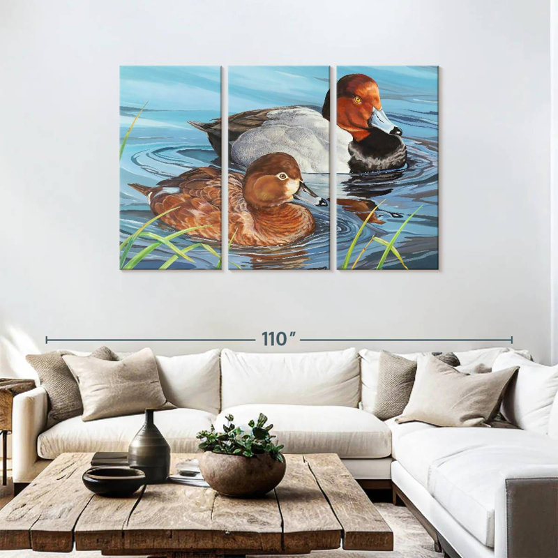 Brampt Redheads Ducks, 48" H x 74" W