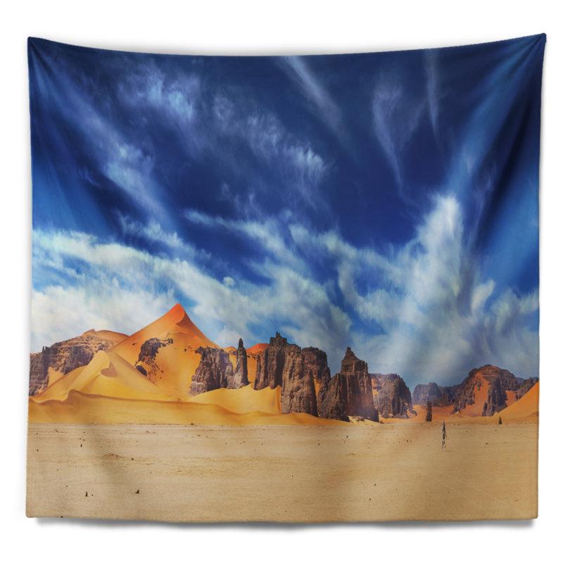 Photographie sahara panorama tapisserie, H 32 po x l 39 po