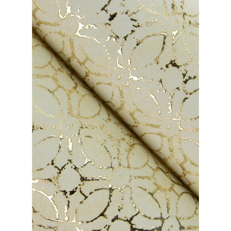 Khauta Metallic Wallpaper Roll, Yellow