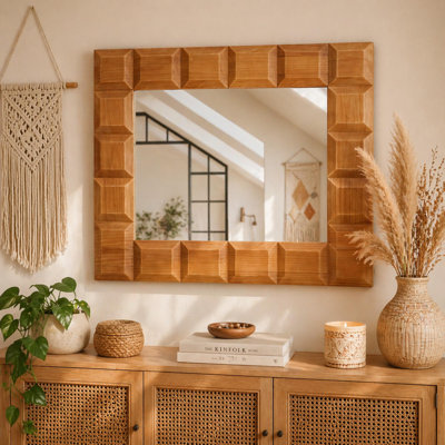 Axana Solid Wood Flat Mirror
