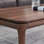Table basse simple en noyer noir