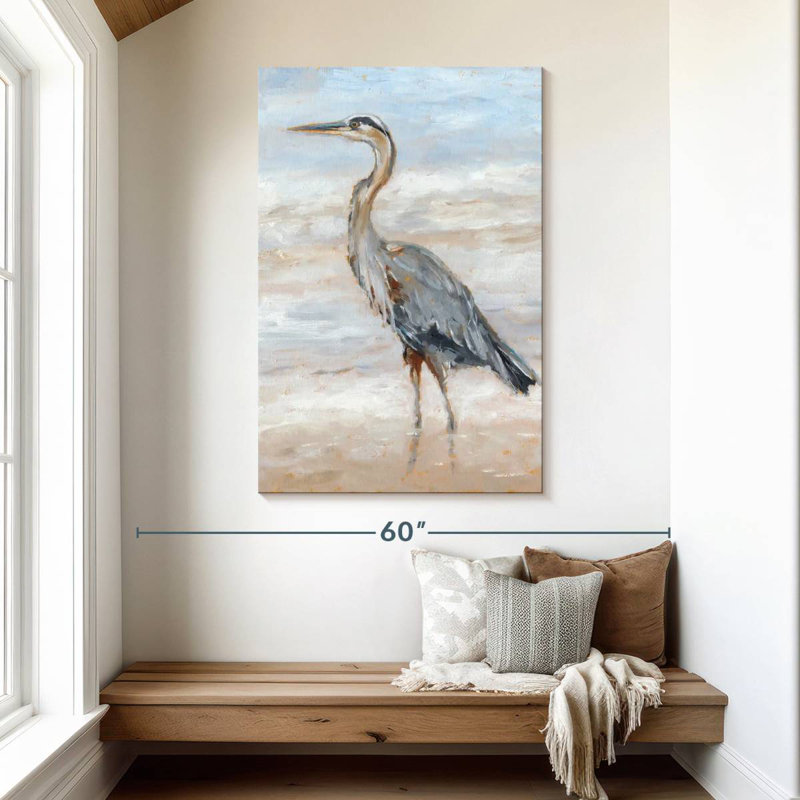 Brampt Beach Heron II, 48" H x 32" W