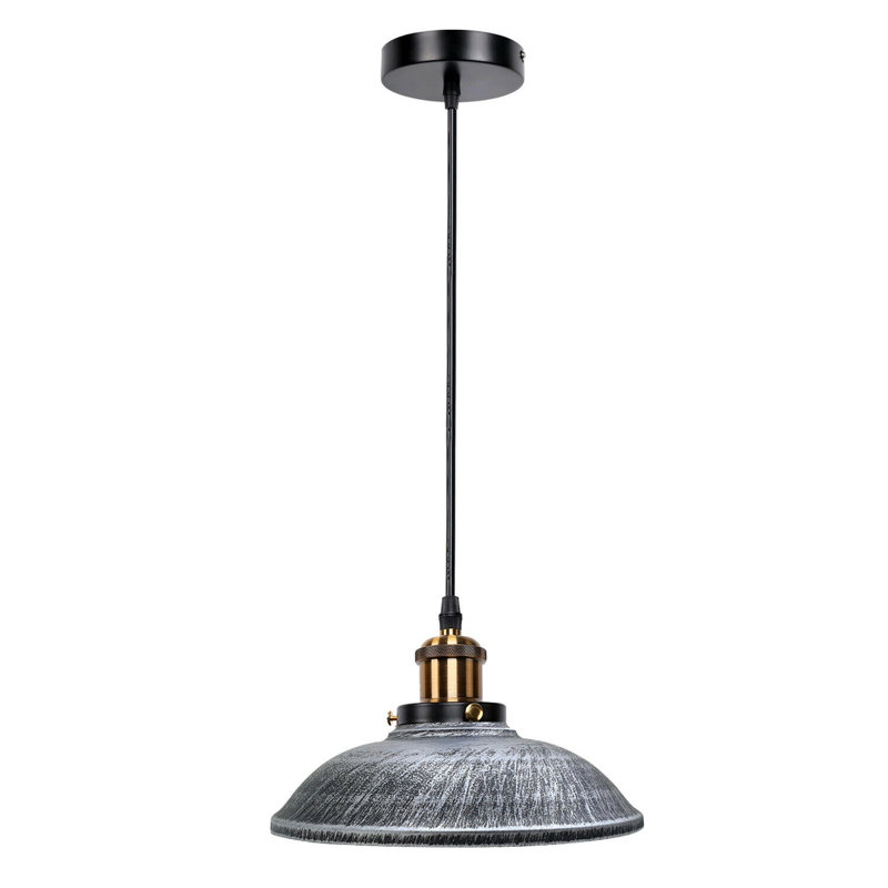 Grubbs 1 - Light Dome Pendant, Brushed Silver