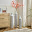 Ensemble de 3 grands vases de plancher en métal