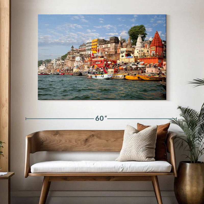 Ghats of Varanasi, H 34 po x l 51 po