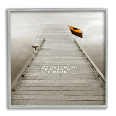 " Summer Lake Dock Kayaking " by Nicholas Bell