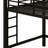 Metal Loft Bed With Ladder And Guardrails-1287963184
