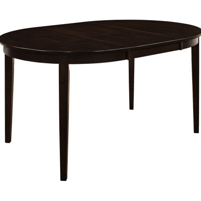 Table ovale Cappuccino avec cadre et feuille