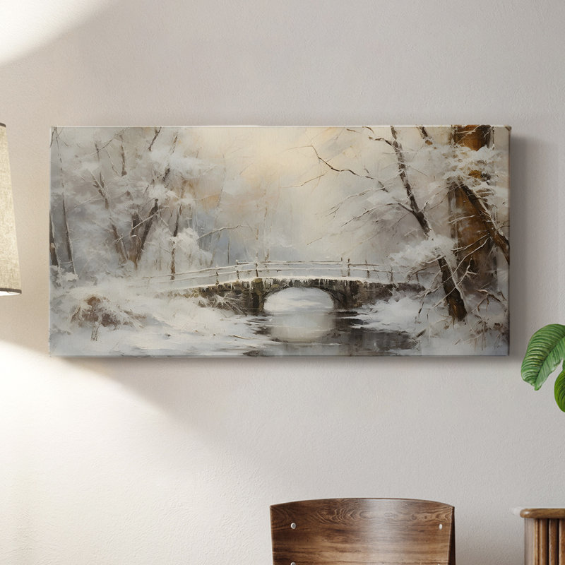 Série paysage - CMXCII - Toile tendue avec châssis - Prêt à accrocher, H 16 po x l 32 po