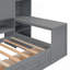 Lit de jour en bois avec trois tiroirs, armoire tout-en-un, bureau et tablettes-817029976-817029982