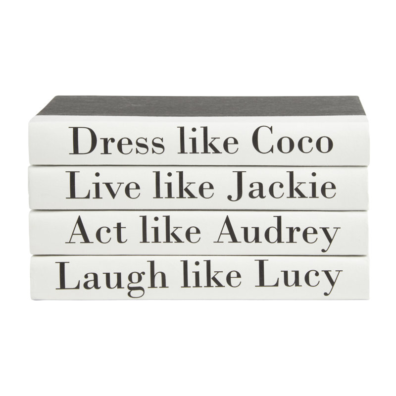 4 Piece Decorative Book Set