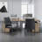 Faux Leather Armchair With Metal Base-766545632